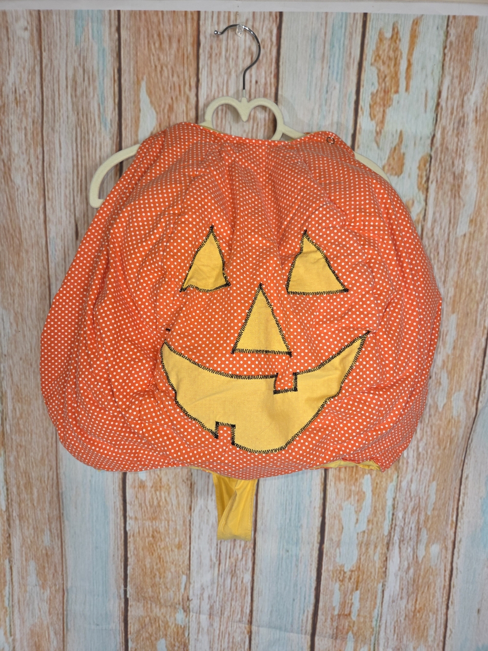 Lillian Vernon Y2k Orange Pumpkin Jack-O'-Lantern Kids Costume